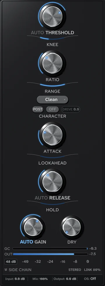 The Compressor module's interface