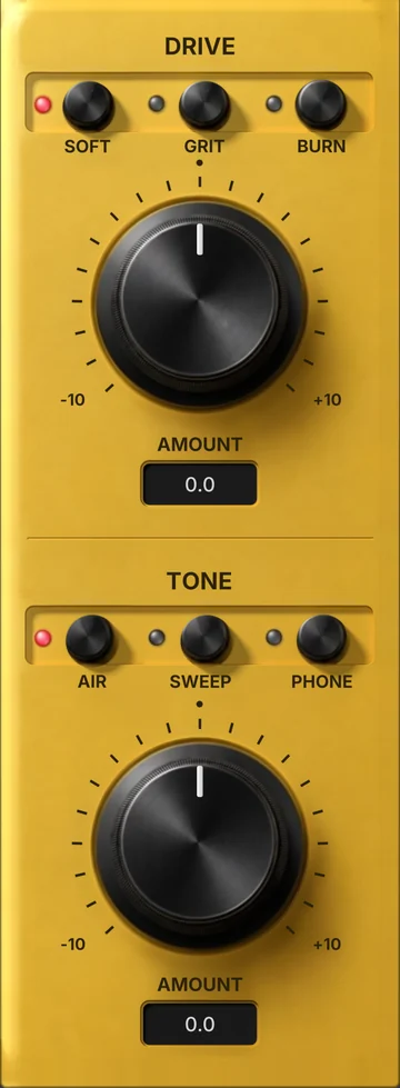 The Distortion module's interface