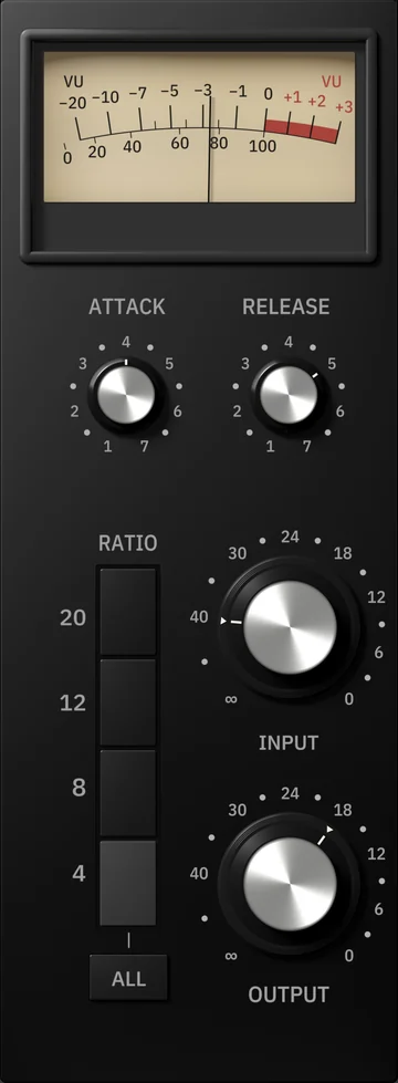 The FET Limiter module's interface