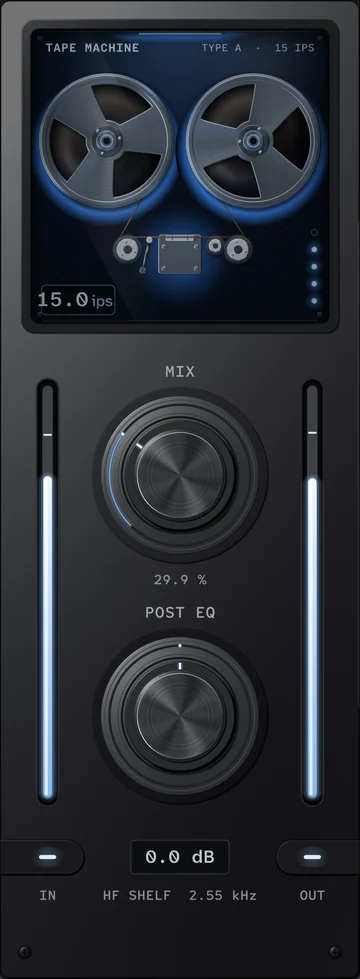 The Studio Sat module's interface